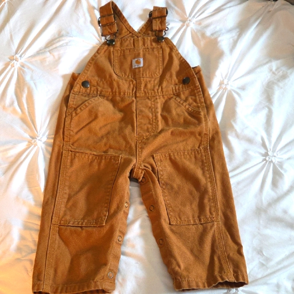 Carhartt Kids Tan Overalls